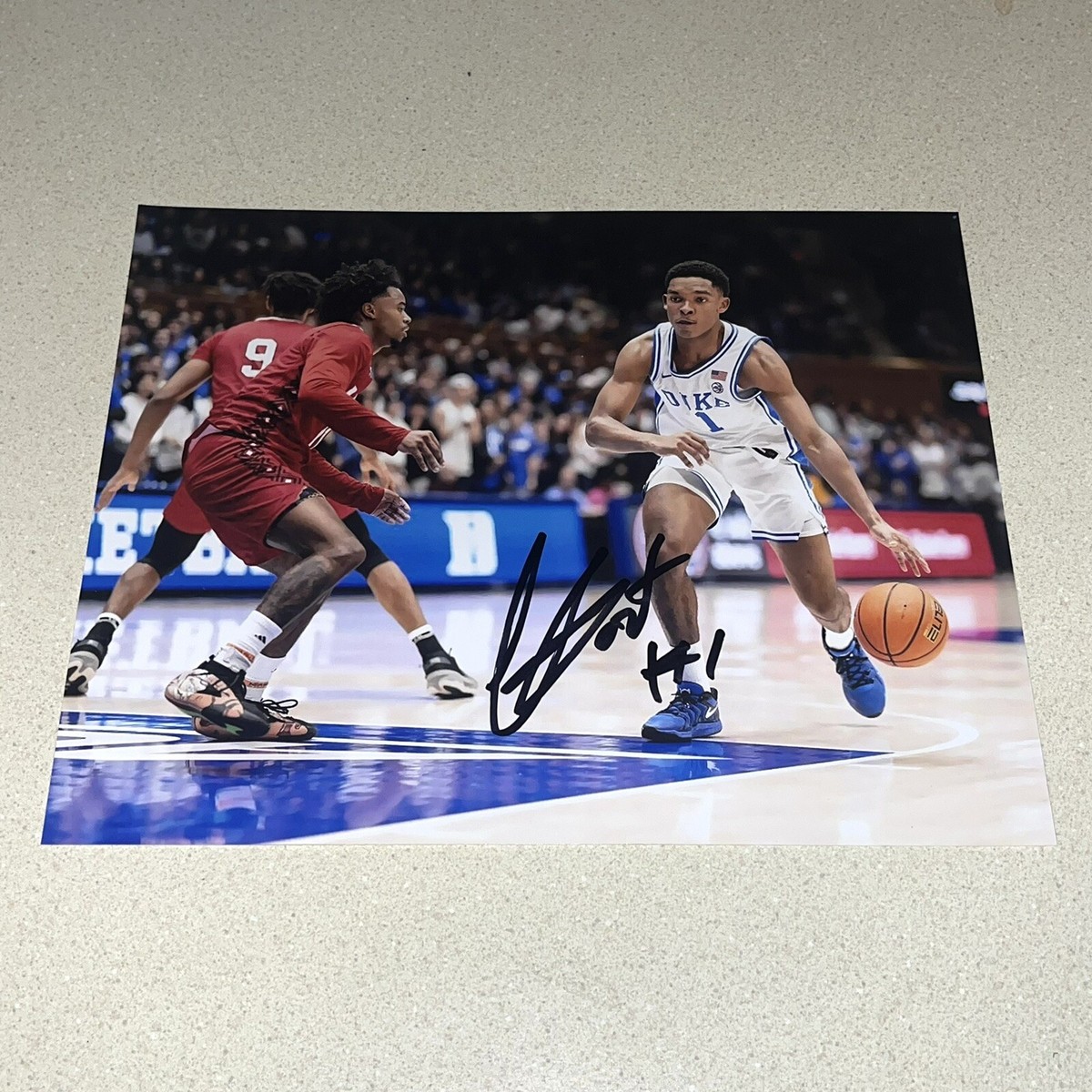 CALEB FOSTER #1 autographed signed 8X10 PHOTO DUKE BLUE DEVILS