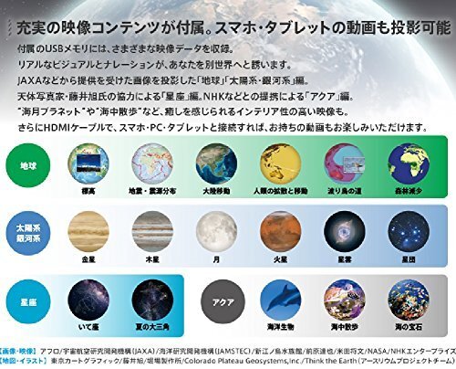 Gakken New World Eye Globe Dome Screen Projector Globe Information Excellent Gif - Picture 12 of 17