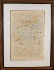 Salvador Dalí (Spanish 1904–1989) The Oak and the Reed Original Color Etching 