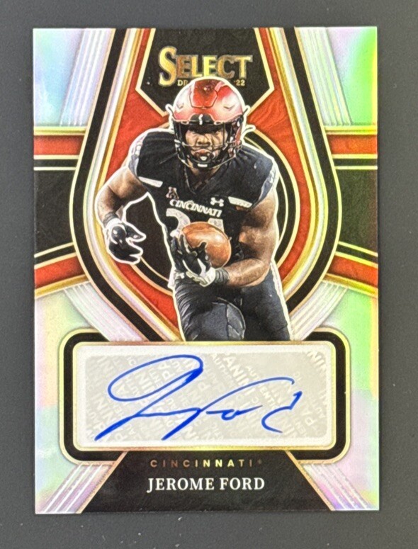 2022 Select Draft Picks Rookie Signatures Silver Prizm #RS-JFO Jerome Ford Auto