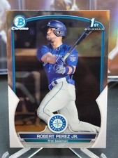 2023 Bowman Chrome Prospect #BCP-124 Robert Perez Jr. - Seattle Mariners