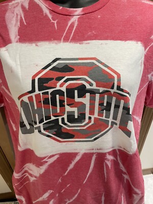 OSU Ohio State Bleached & Sublimation T Shirt L