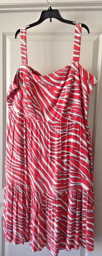Michael Kors Plus Size Coral Summer Dress Size 2XL MSRP $185