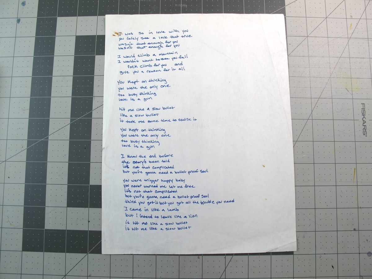 vtg rap hip hop - Rhyme Syndicate handwritten original lyrics Nat