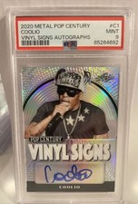 2020 Leaf Metal Pop Century COOLIO Vinyl Signs Autograph SILVER  /27 PSA 9