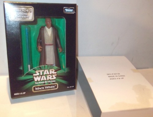 Star Wars POTF Episode 1 SNEAK PREVIEW MACE WINDU 3,75" Figur 1998 Versand NEU - Bild 2 von 3
