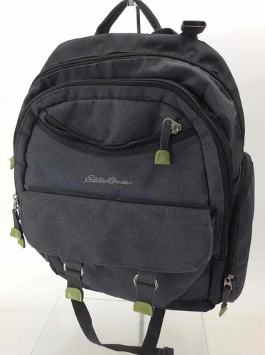 Eddie Bauer Gray/Green Backpack Laptop 
