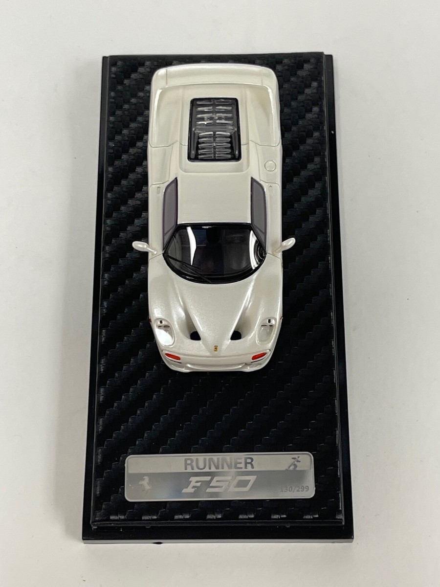 1/64 YM Model Runner Ferrari F50 in Pearl White Limited 299