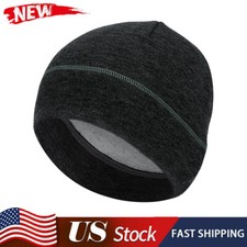 Winter Outdoor Warm Fleece Beanie Hat Windproof Skull Cap Ski Cap for Men Women