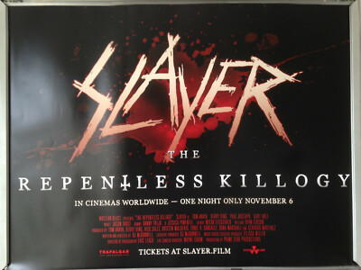 Cinema Poster: SLAYER THE REPENTLESS KILLOLOGY 2019 (Quad) Tom Araya Kerry King