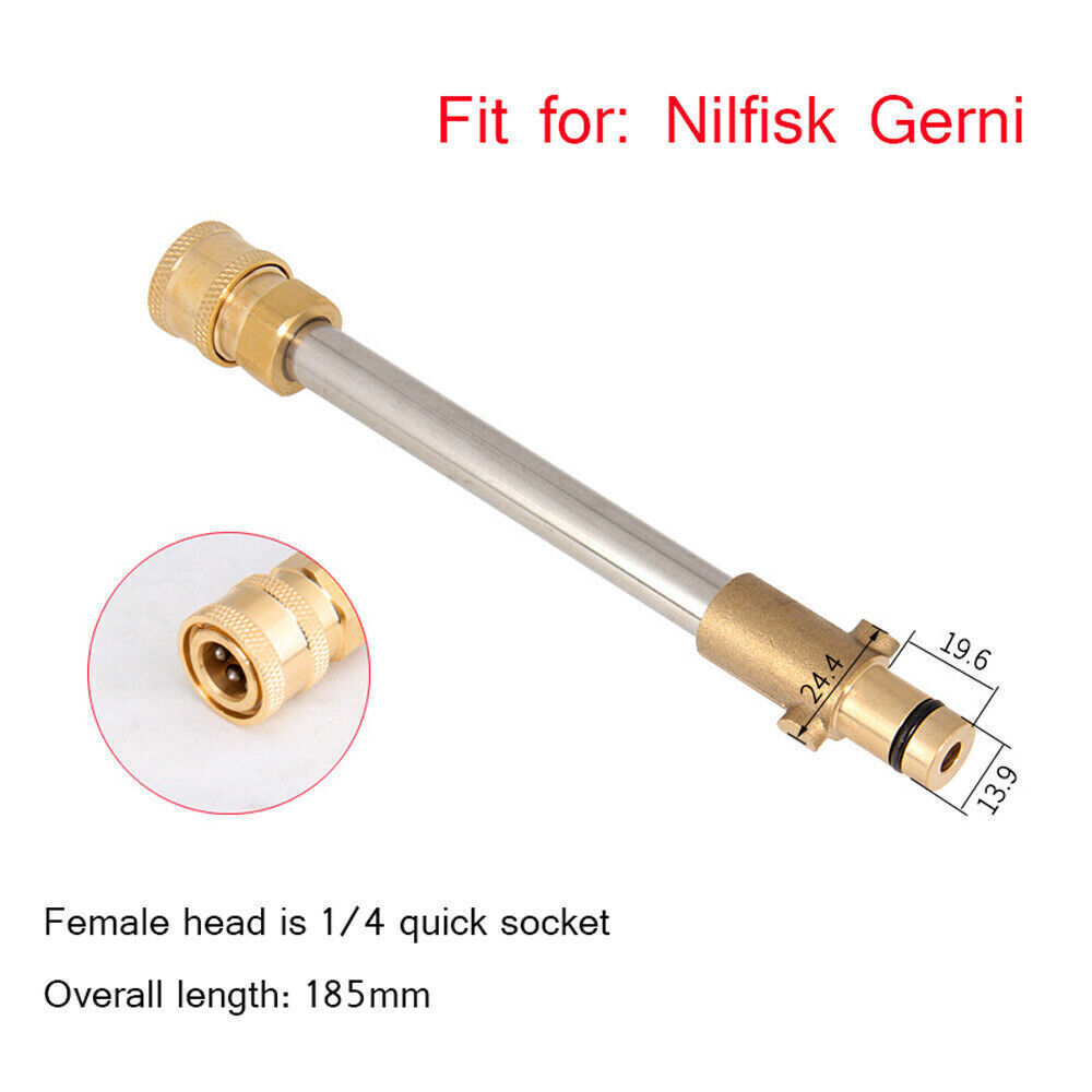 High Pressure Washer 1/4" Fitting Adapter For Karcher Lavor K Nilfisk