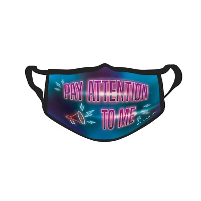 Pay Attention to Me UV Glow Face Mask Washable by Lan Vu Fabulousme 