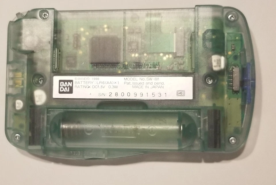 WonderSwan Digimon Azul SW-001 - Japón Foto 2 de 3