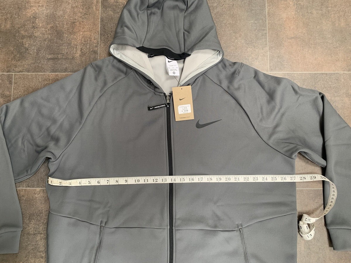 Nike PRO Therma-FIT Hooded Fitness Jacket,Men's 2XL,DD2124-068