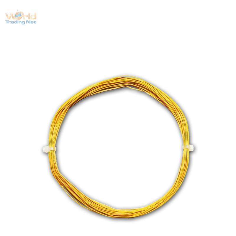 0,45€/m) 10m Dekoder-Litze Gelb 0,5mm/0,04mm² MINI Flexibel