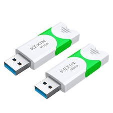 KEXIN USB 3.0 128GB 2PCS Retractable Flash Drive High Speed Transit to ≥80MB/S