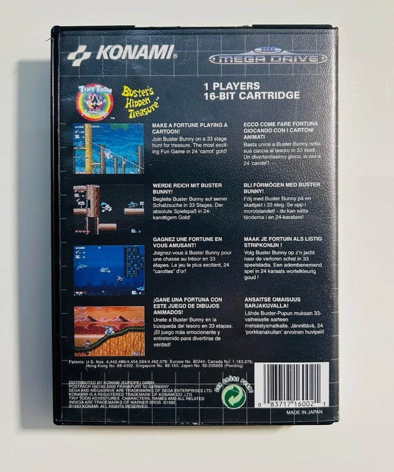 Tiny Toon Buster´s Hidden Treasure | SEGA Mega Drive | OVP - Bild 3 von 4