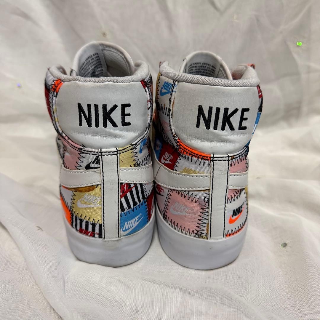 NIKE Blazer Mid Patchwork Multicolor Sneakers 27c… - image 4