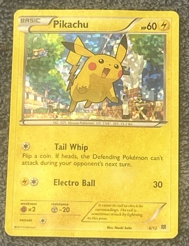 Pikachu 6/12 McDonald's Collection 2015 Holo Promo Pokemon TCG