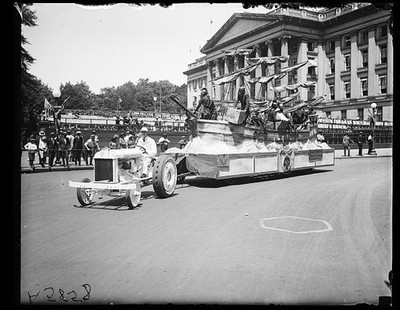 Washington DC 1910s Shriners Parade Float Automobile Capitol Building