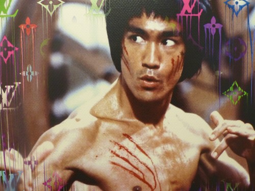 DEATH NYC "GERAHMT" Lithografie ltd.Edit. of 100 "BRUCE LEE" 3D Siegel COA - Picture 10 of 13