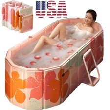 47"Portable Bathtub for Adult Large Foldable No Installation Bath Tub for Shower