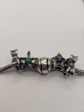 Trollbeads Bracelet With Three Beads And Two Stoppers LAA 925