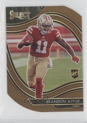 2020 Select Field Level Copper Prizm Die-Cut 261/355 Brandon Aiyuk Rookie RC 8d4