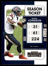 David Johnson 2021 Panini Contenders #40 Texans NFL READ FREE SHIP AutographDen