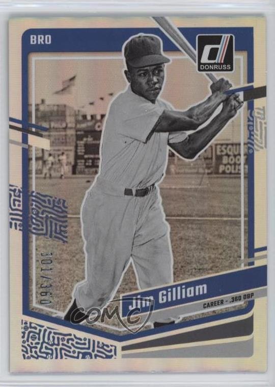 2023 Panini Donruss Career Stat Line 301/360 Jim Gilliam #208 00gy