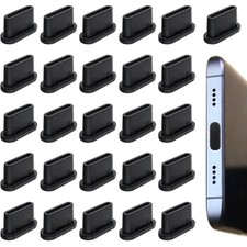 USB C Dust Plug 25 Pcs USB Type C Anti Dust Plugs Cover Charging Port Protector