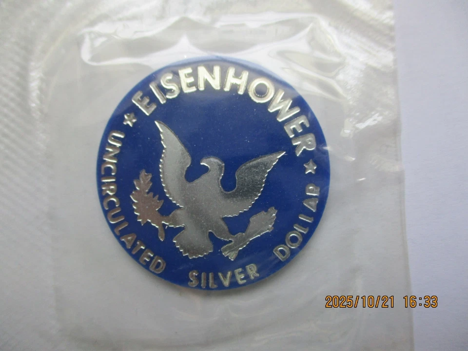 1971 S UNCIRCULATED 40% SILVER EISENHOWER DOLLAR OGP BLUE ENVELOPE US MINT - Image 4 of 4