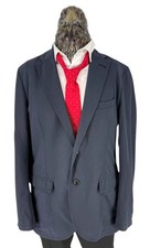 Hugo Boss Men Navy Cotton Blend Blazer Benefit-D EU54 DE54 US44
