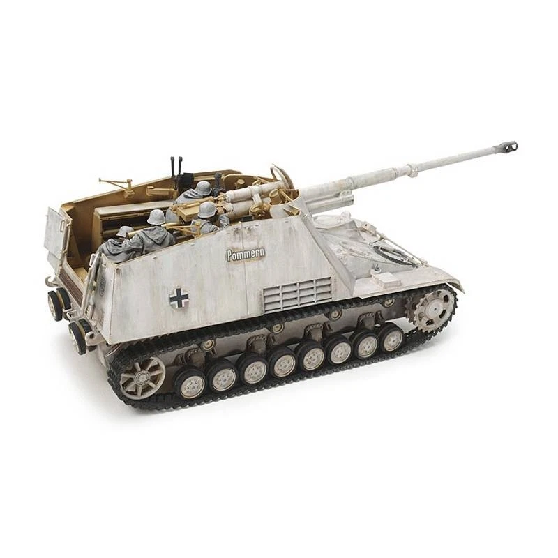 Modello Char Nashorn 8.8Cm Pak43/1 Auf Geschützwagen Iii/Iv(Sd.Kfz.164) |Tamiya - Immagine 2 di 4