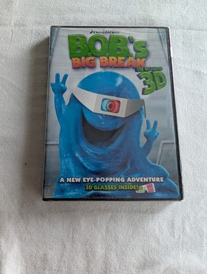 BOB'S BIG BREAK - In Monster 3D W/ 3D Glasses DVD NEW/SEALED