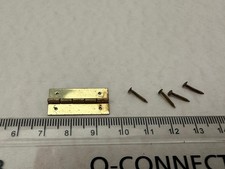 Dolls House Metal Brass Butterfly Hinge x 1 (2.5cm x 1.2cm) with pins 1:12