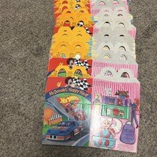 Lot Of 30 McDonalds Hotwheels Barbie Happy Meal Boxes Flat Unused 90 s