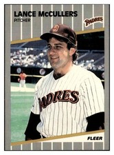 Lance McCullers 1989 Fleer #312 San Diego Padres VTG Baseball *340