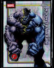 2026 Topps Chrome Marvel #54 Infernal Hulk Storm's Lightning Refractor TZ 15S