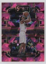 2023-24 Panini Select Concourse Pink Cracked Ice Prizm 21/99 Emoni Bates #67 4f5