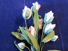 Millinery Flower Collection Lot Pink White 2 1/2-3" Tulips H5584