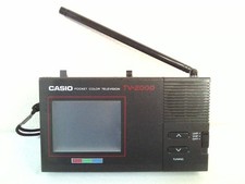 CASIO TV-2000 Portable Color CRT TV Junk For Parts Japan