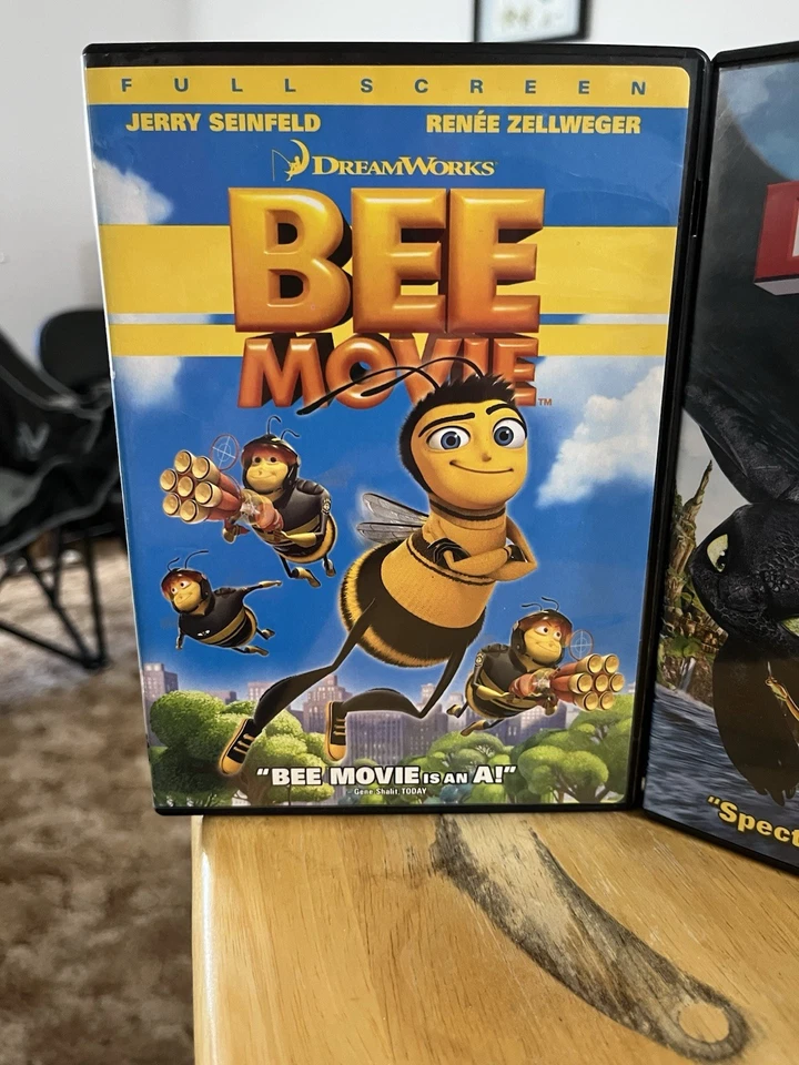 DreamWorks Bee Movie & How To Train Your Dragon DVDs EUC One Owner Bundle - Image 2 of 4