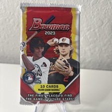 (1) 2023 Bowman Baseball Pack-10 Cards-Factory Sealed