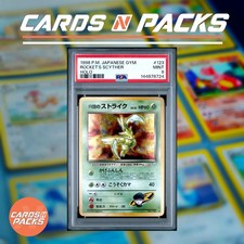 Pokemon Card Rocket's Scyther 123 Japanese Holo Gym Challenge PSA 9 ✨