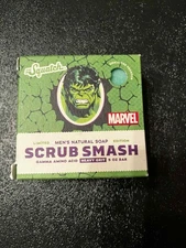 Dr. Squatch The Incredible Hulk Limited Edition Scrub Smash Men's Natural Soap