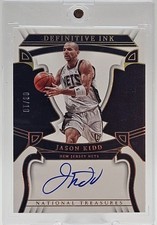 2022-23 National Treasures Definitive Ink /10 DEF-JKD Jason Kidd Nets Auto #8/10