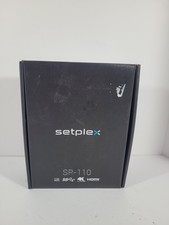 New Setplex SP-110 IPTV Set Top Box with Power Adapter, Remote  Ethernet 4k UHD