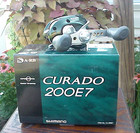 Mint SHIMANO CURADO 200E7 Bait Caster in ORIGINAL BOX Complete w/ All Contents — photo 1