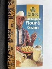 Eden Bulk Organic Flour Grain Health Food Information Brochure Vintage